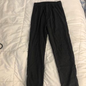 Pinstriped John Galt (brandy melville) pants